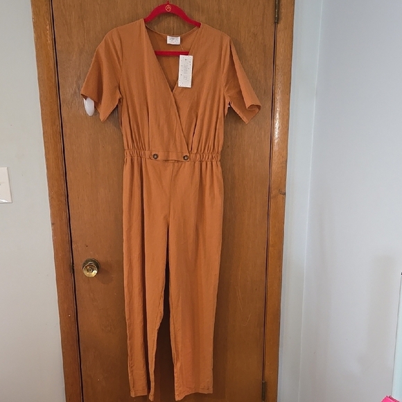 NWT, Women's Orange Jumpsuit - Picture 1 of 4